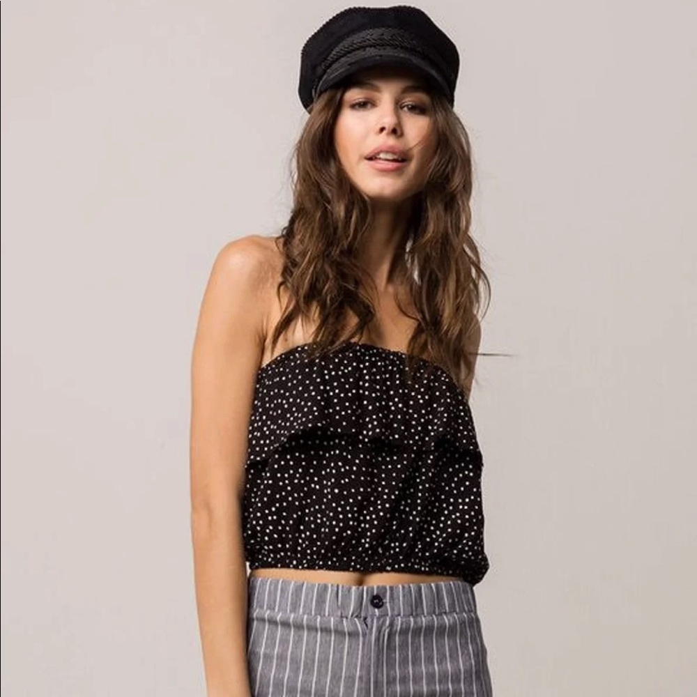 Polka dot tube top